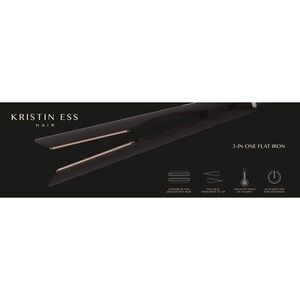 NIB Kristin Ess Hair 3-In-One Ceramic Flat Iron Hair Straightener
